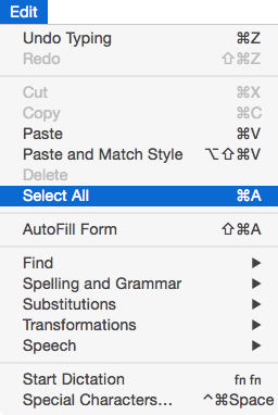 Shortcuts for macbook air